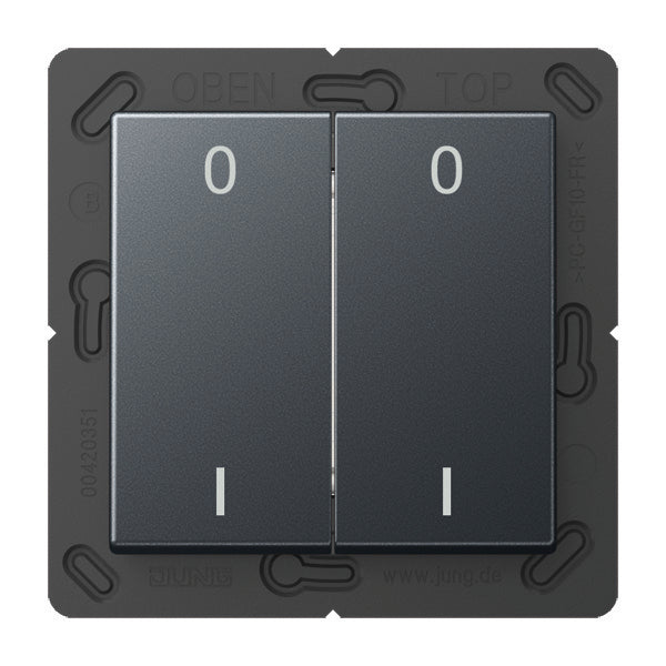 Transmisor de pared radiocontrolado ENO de Jung Símbolo de 4 canales - ENOA595-01ANM