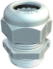 M32 IP68 Entrante Métrica De Cable Con Alivio De Tensión RAL7035 - 2022870 [2 Piezas]
