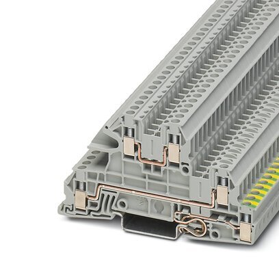 Bloque De Terminal A Tierra De Tres Niveles 400V 24A - 3076029 [2 Piezas]