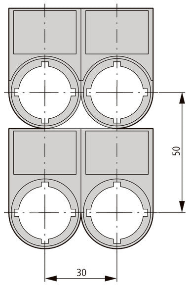 Eaton RMQ-Titan Soporte De Etiqueta De Parada 22mm - 216494 [5 Piezas]