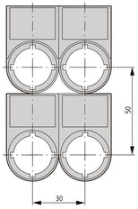 Eaton RMQ-Titan Soporte De Etiqueta De Parada 22mm - 216494 [5 Piezas]