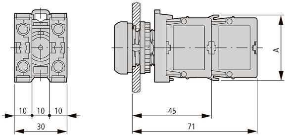 Eaton M22-CLED-B Módulo De Luz De Señal LED Azul - 218061