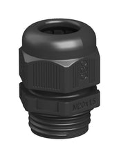 M20 IP68 Conector De Cable Métrico Con Alivio De Tensión Negro - 2022887 [10 Piezas]