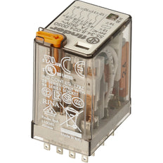 Finder 55.34 Relé 4CO Industrial 7A 24VAC Con LED - 55.34.8.024.0050