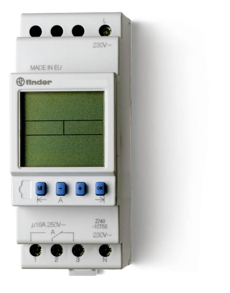 Finder Temporizador Digital Semanal Interruptor 16A 12V - 12.21.0.012.0000