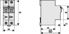 Eaton RCBO Digital 16A Curva B 100mA Monofásico - 168281