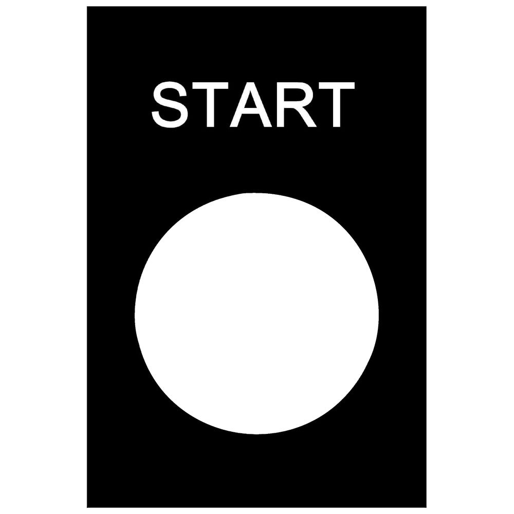Placa Legendaria Harmony Start 30x40mm Negra - ZB2BY2303 [5 Piezas]