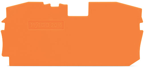 Wago Final Y Placa Intermedia 1mm Naranja - 2016-1292 [10 Piezas]