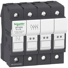 3-Fase Más Neutro Portafusible 32A 10x38mm TeSys - DF103N [3 Piezas]
