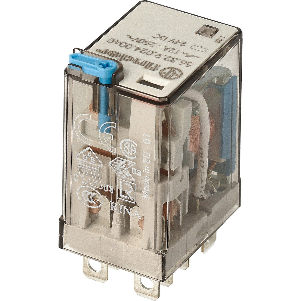 Finder 56.32 Relé De Potencia Industrial 12A 24VDC 2CO - 56.32.9.024.0040