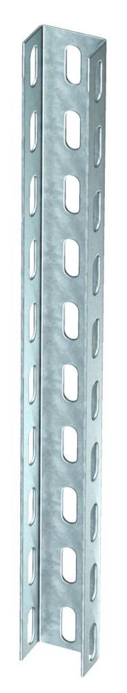 Soporte De Acero Galvanizado En U 50x30x700mm Perforado - 6342312