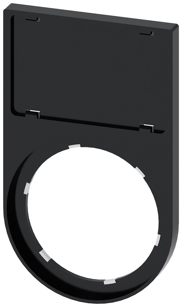 Soporte De Etiqueta Siemens SIRIUS ACT 17.5x27mm Negro - 3SU19000AS100AA0 [10 Piezas]