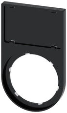 Soporte De Etiqueta Siemens SIRIUS ACT 17.5x27mm Negro - 3SU19000AS100AA0 [10 Piezas]