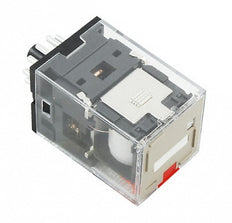 Relé Omron MKS 3PDT 24VAC 10A Con LED Y Botón De Prueba - MKSN8555R