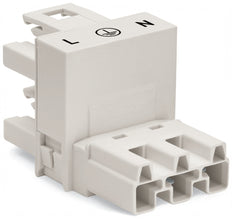 Conector De Distribución H De 3 Polos WAGO Blanco - 770-684