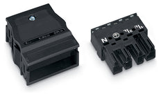 WAGO 770-114 Conector De Alivio De Tensión De 4 Polos Negro - 770-114