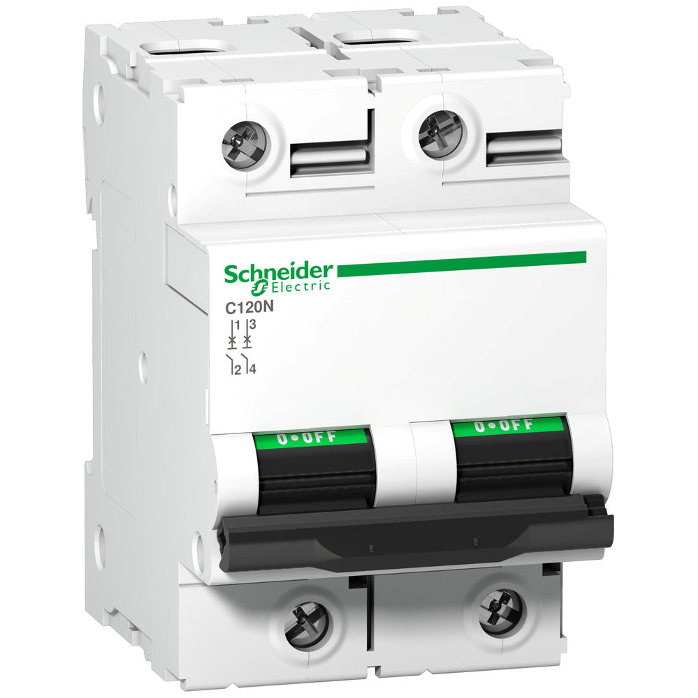 Schneider C120N 2P 100A Interruptor Automático 10kA - A9N18362