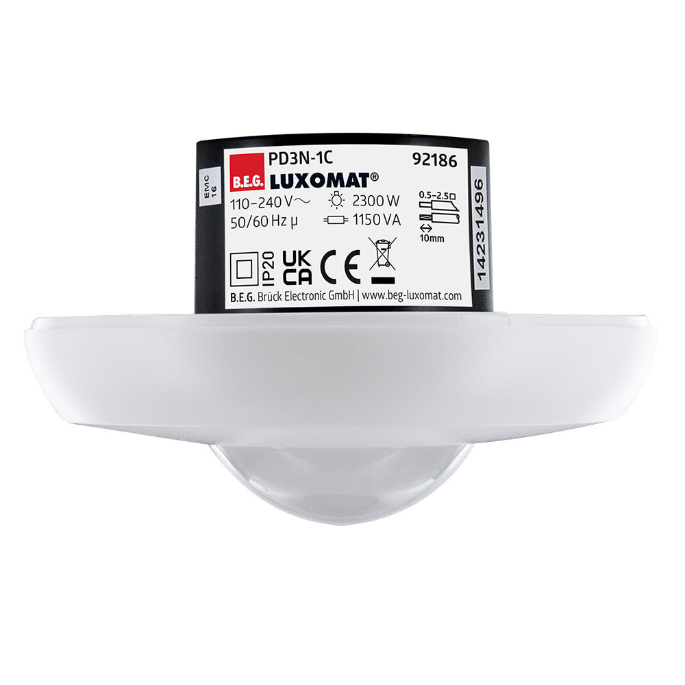 Beg Pd3N Detector De Movimiento De Techo 360° Ip20 10M Rango - 92186