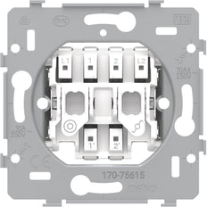 Base De Interruptor Doble Niko Dos Vías Más Botón De Presión 10A - 170-75615