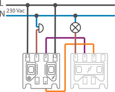 Base De Interruptor Doble Niko Dos Vías Más Botón De Presión 10A - 170-75615