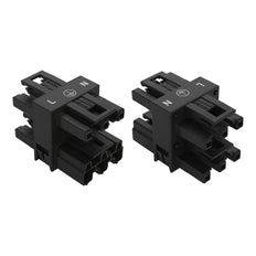WAGO WINSTA MIDI Conector De Distribución De 3 Vías De 3 Polos Negro - 770-607
