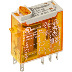 Finder Mini Relé Industrial 2CO 8A 24VAC Baño De Oro - 46.52.8.024.5040