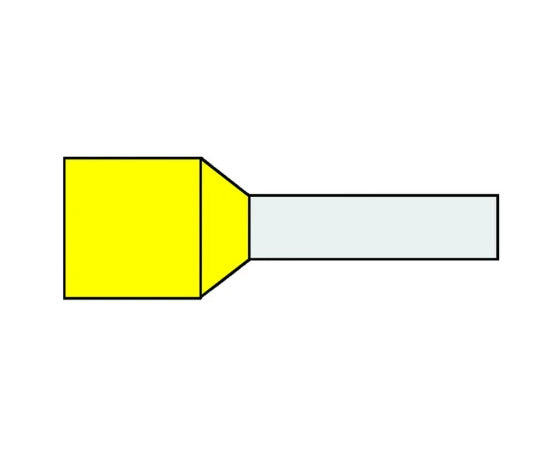 Insulated Wire Ferrule 150mm² Yellow 32mm Standard - 720137 [25 Pieces]