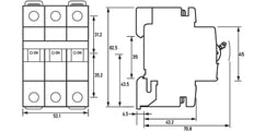 Interruptor Automático Doepke DLS 6i 32A 3-Polos 10kA Curva C - 09916296