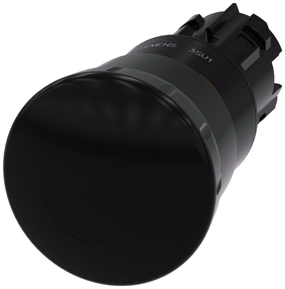 Siemens SIRIUS ACT Botón Pulsador Champiñón Negro De 40mm - 3SU10001HB100AA0