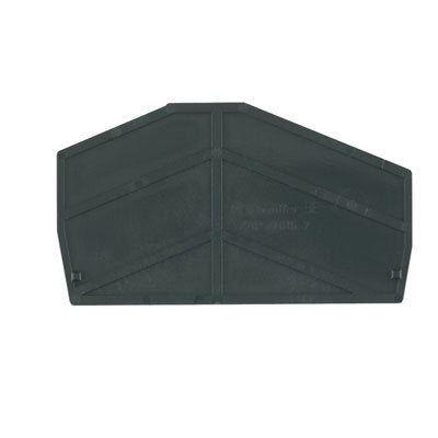 Placa Final De Bloque Terminal Weidmuller 67.95mm Negra - 1814710000 [10 Piezas]