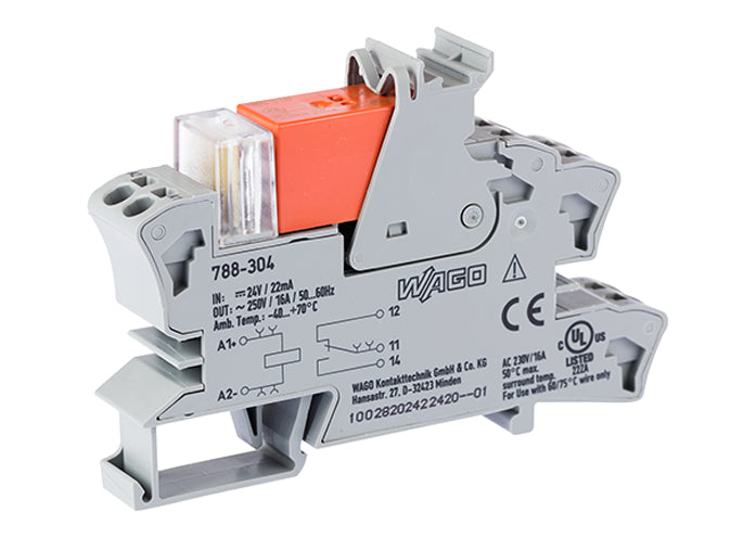 Módulo De Relé Wago 788-304 24VDC Cambio Simple - 788-304