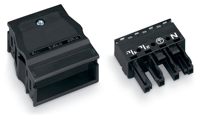 Conector Femenino Wago Winsta Midi De 4 Polos Con Alivio De Tensión - 770-104