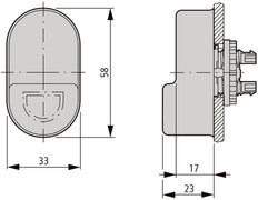 Eaton M22-T-DD Doble Actuador Membrana De Protección - 216396