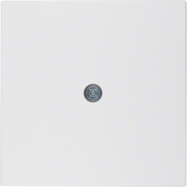 Berker S1 B3 B7 Salida De Cable Placa Central Blanco Polar Mate - 10191909 [2 Piezas]