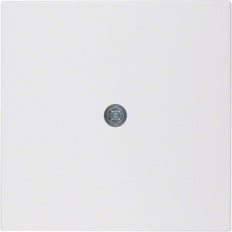 Berker S1 B3 B7 Salida De Cable Placa Central Blanco Polar Mate - 10191909 [2 Piezas]
