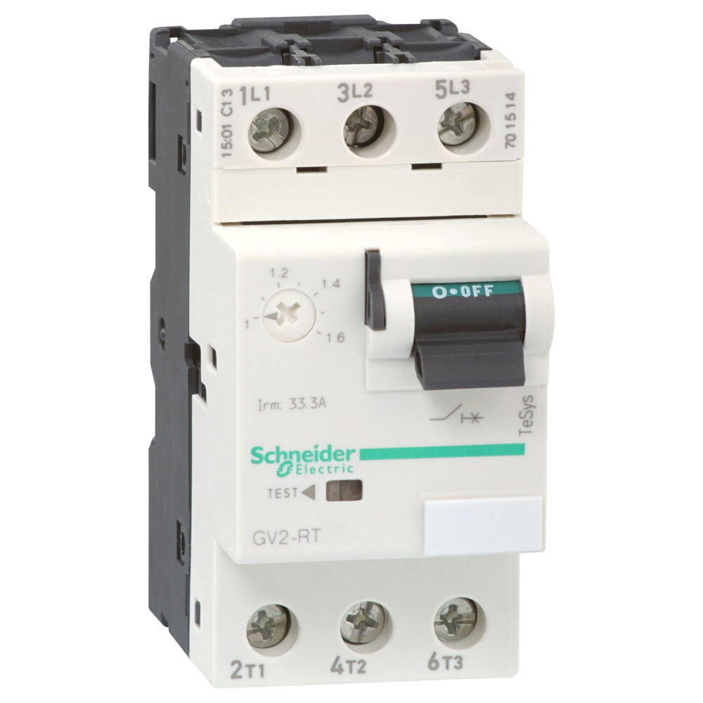 Schneider TeSys GV2RT07 Interruptor Automático De Motor 1.6-2.5A - GV2RT07