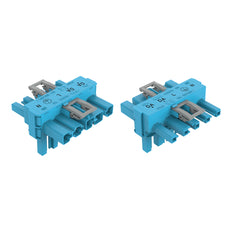 Conector De Distribución En T WAGO De 5 Polos Con Clip De Bloqueo - 770-620