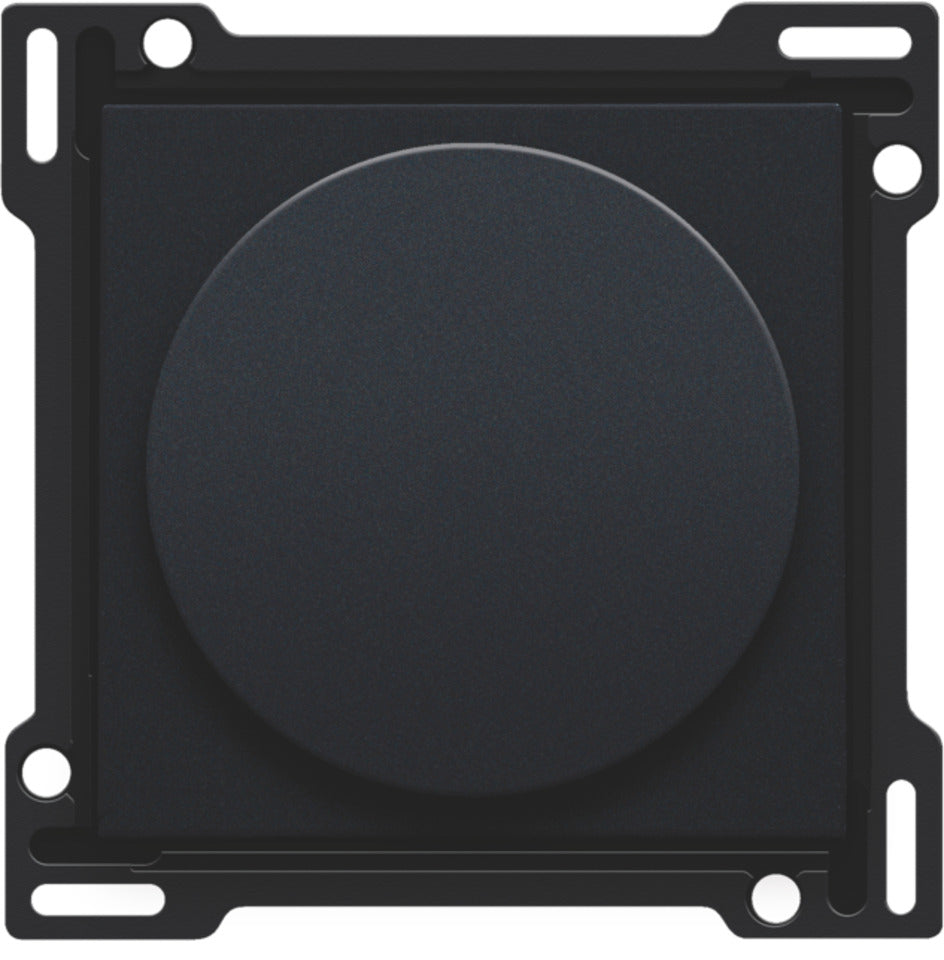 Niko Pure Black Steel Rotary Dimmer Control Set - 161-31000