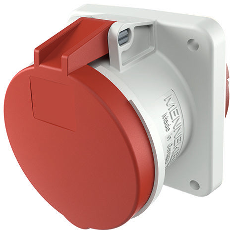 Mennekes 63A 5P Toma De Corriente De Montaje Industrial 400V IP44 - 1252A