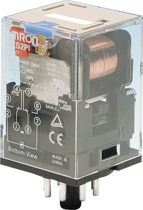 Relé Omron MK-S DPDT 24VDC 10A Con Indicador LED - MKSN8498F