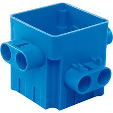 Caja Cuadrada De 75mm Con Entradas De Tubo De 8x16mm - 7110.412 [2 Piezas]