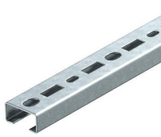Riel En C Perforado 200x35x18mm Acero - 1104268 [2 Piezas]