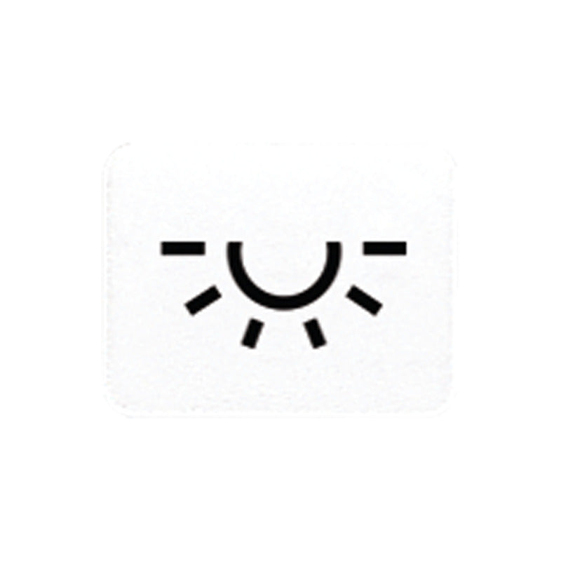Jung CD500 Inserto De Símbolo De Luz Blanco Alpino - 33LWW [5 Piezas]