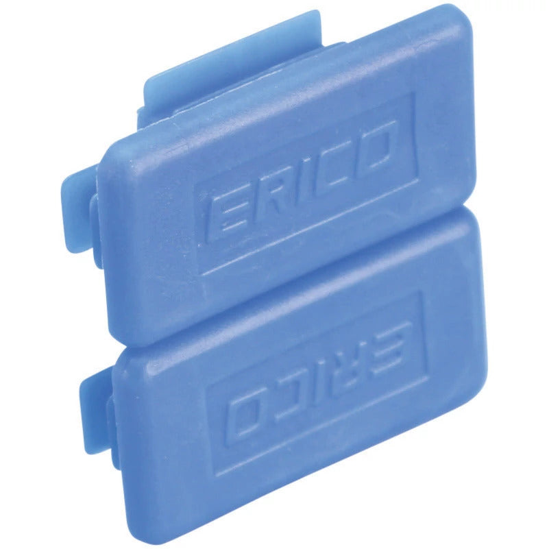 Tapa De Extremo De Canal De Soporte Azul 41x41mm - 313305 [5 Piezas]