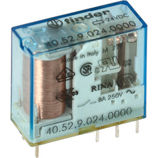 Finder 40.52 Relé PCB 2CO 8A 24VDC - 40.52.9.024.0000