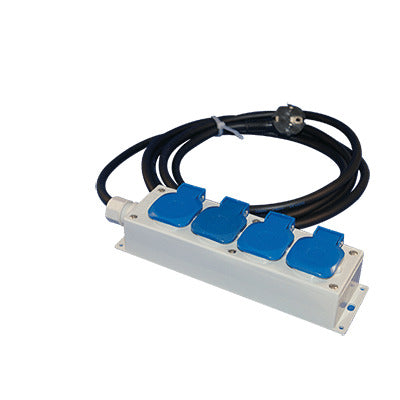 Caja De Distribución De Energía De 4 Salidas 16A 230V Con Cable De 3M - 12.814.010