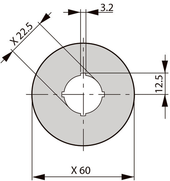 Etiqueta De Parada De Emergencia Eaton M22 60mm Amarillo IEC60417-5638 - 180472