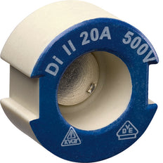Hager E27 Cerámica Medidor Tornillo 20A 500V DII Azul - LE27P20 [10 Piezas]