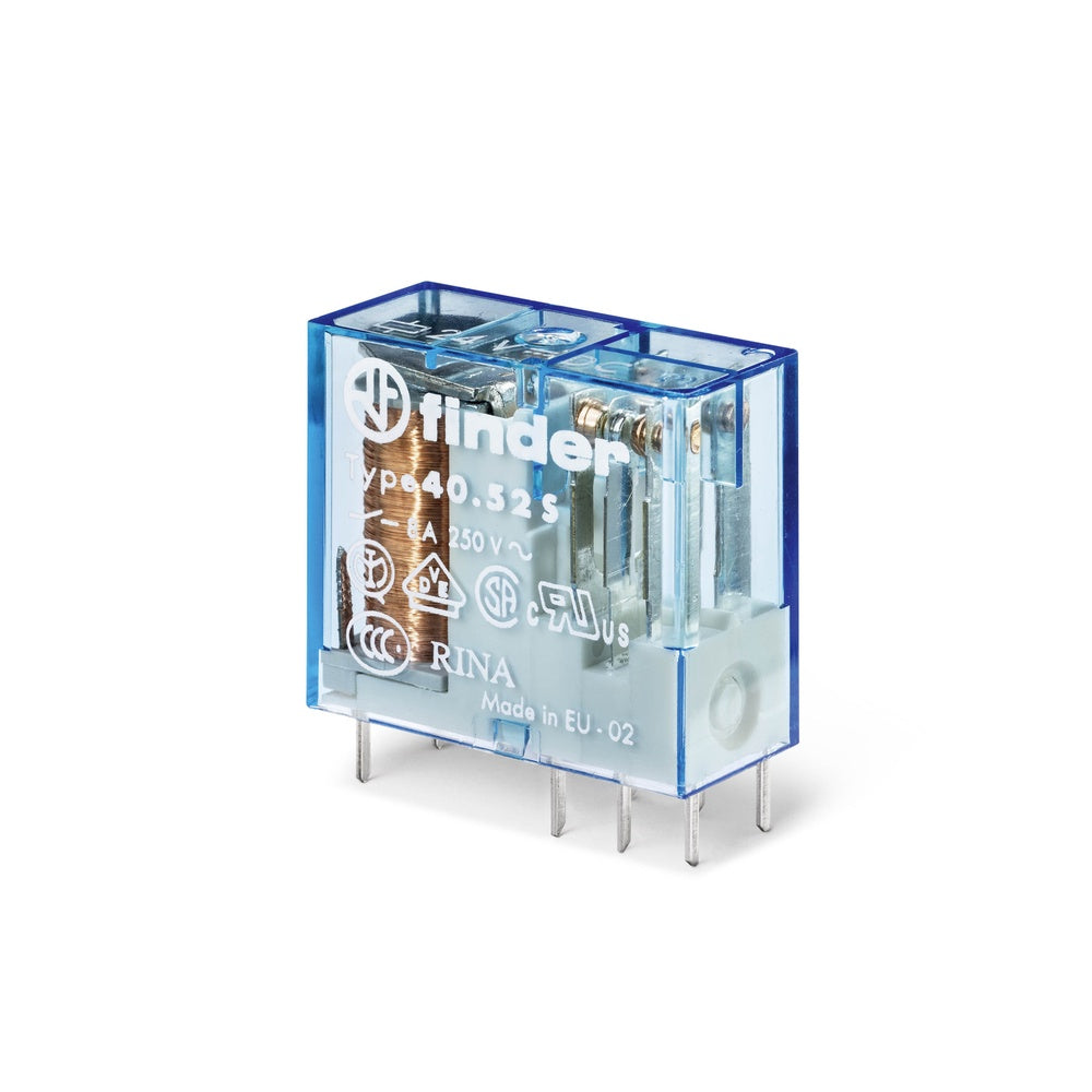 Finder 40.52 Relé PCB 24VDC 8A Dual CO AgNi - 40.52.7.024.0000