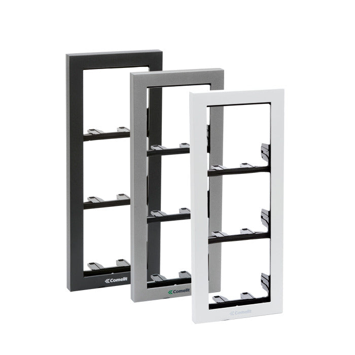 Comelit Marco De Aluminio De 3 Módulos Para Powercom Ikall - 3311/3A
